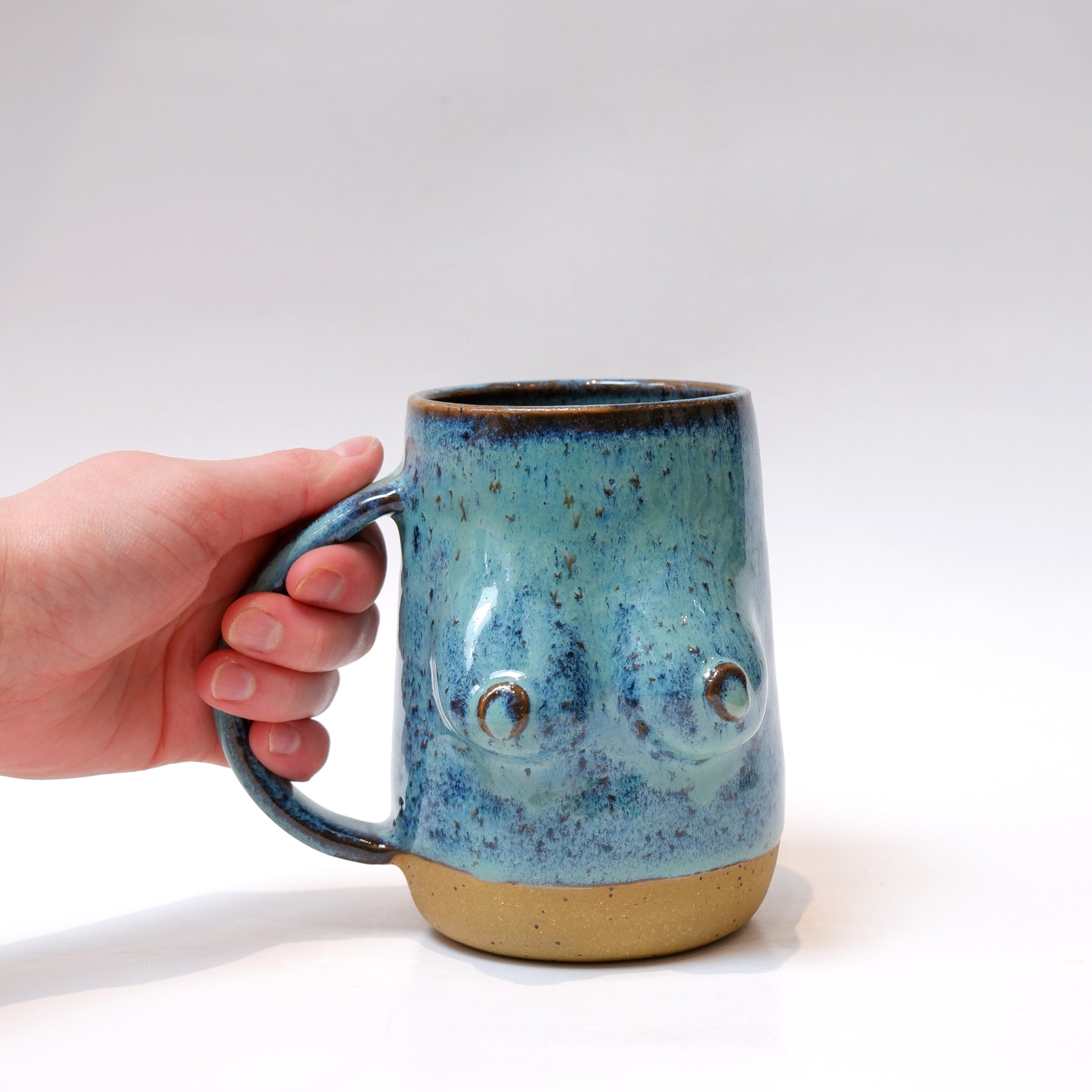 Boob mug - onyx + flora | amphora ceramics
